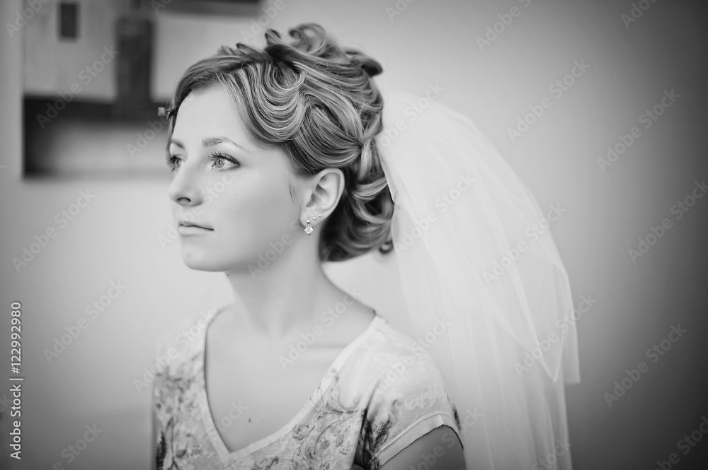 Fototapeta premium Bride before makeup
