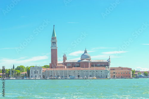 Beautiful Church of San Giorgio Maggiore and gondolas, Venice, I © neurobite