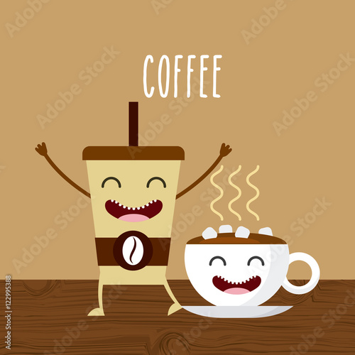 delicious and nutritive breakfast character vector illustration design