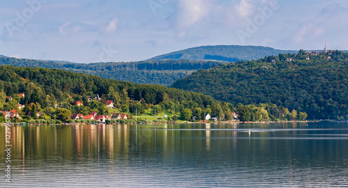 Panorama of Orfu lake in south Hungary photo