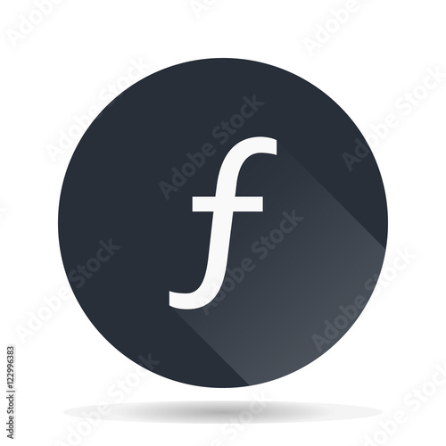 Money currency Nederlands Gulden icon vector illustration.