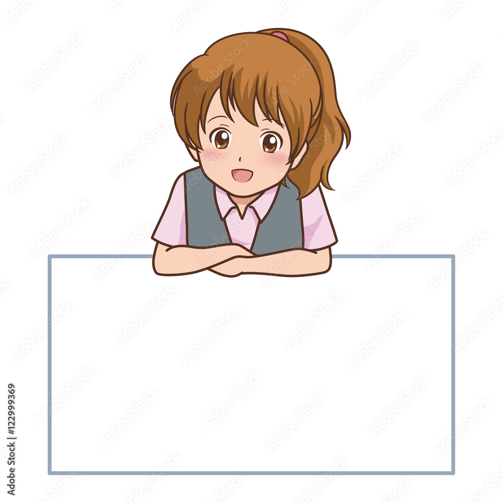 女性　ビジネスウーマン　イラスト