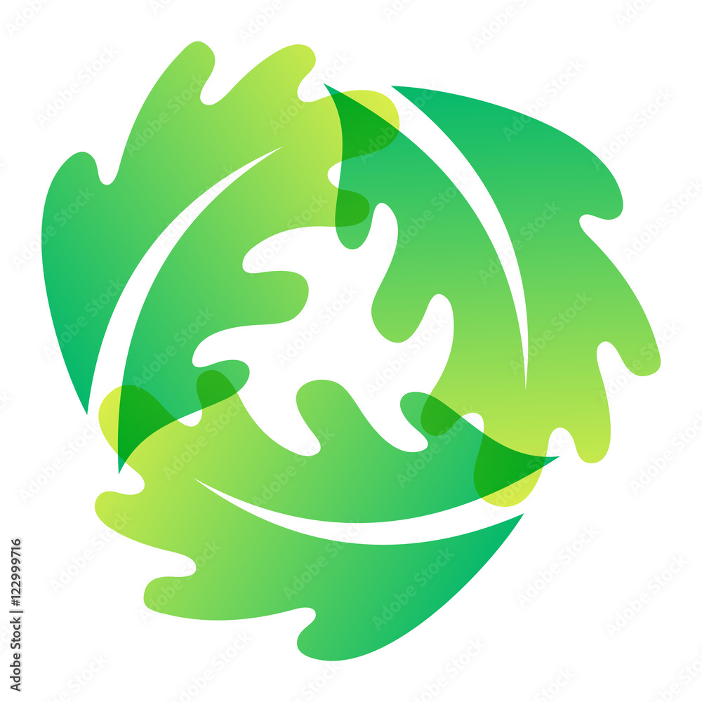 Leaf icon vector illustration. Leaf icon vector illustration.