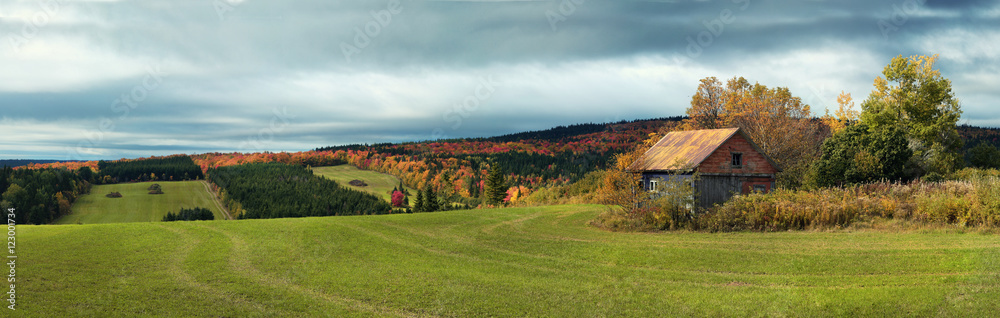 Little barn during fall season