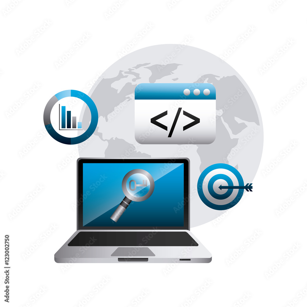search engine optimization icons vector illustration design search engine optimization icons vector illustration design