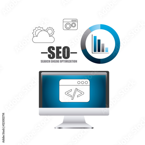 search engine optimization icons vector illustration design