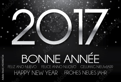 Bonne année 2017 noir