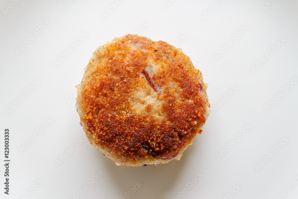 Homemade meat cutlet