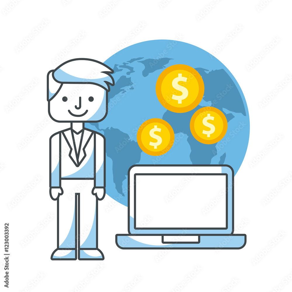 Business growth funds flat icons vector illustration design Business growth funds flat icons vector illustration design