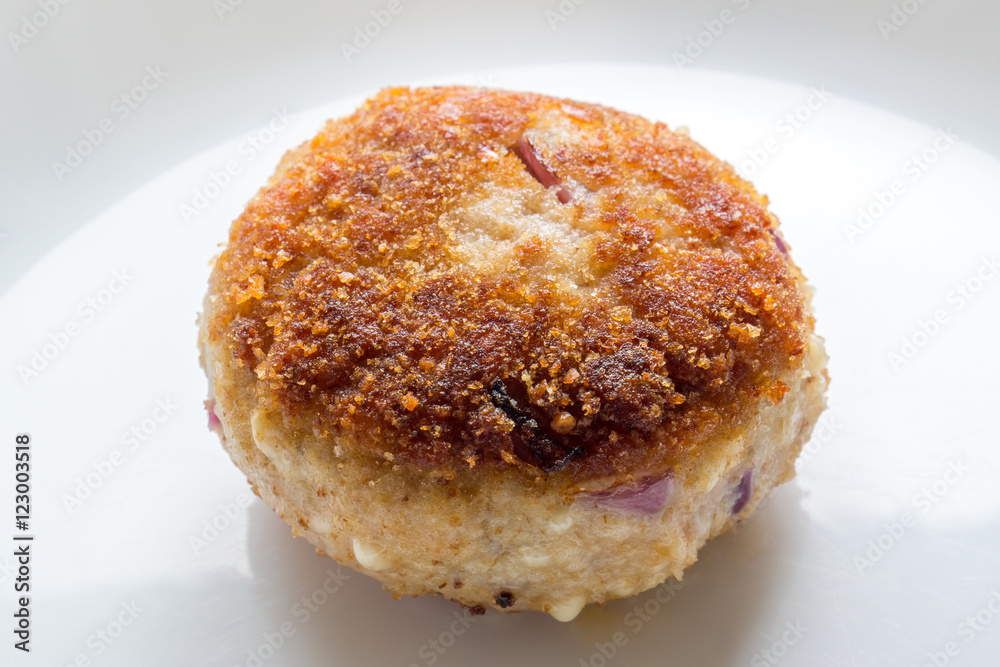 Homemade meat cutlet