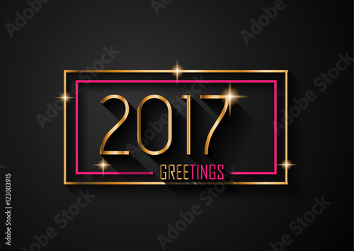 2017 Happy New Year Background for your Seasonal Flyers