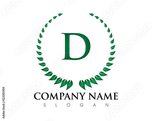 D Letter Leaf Logo