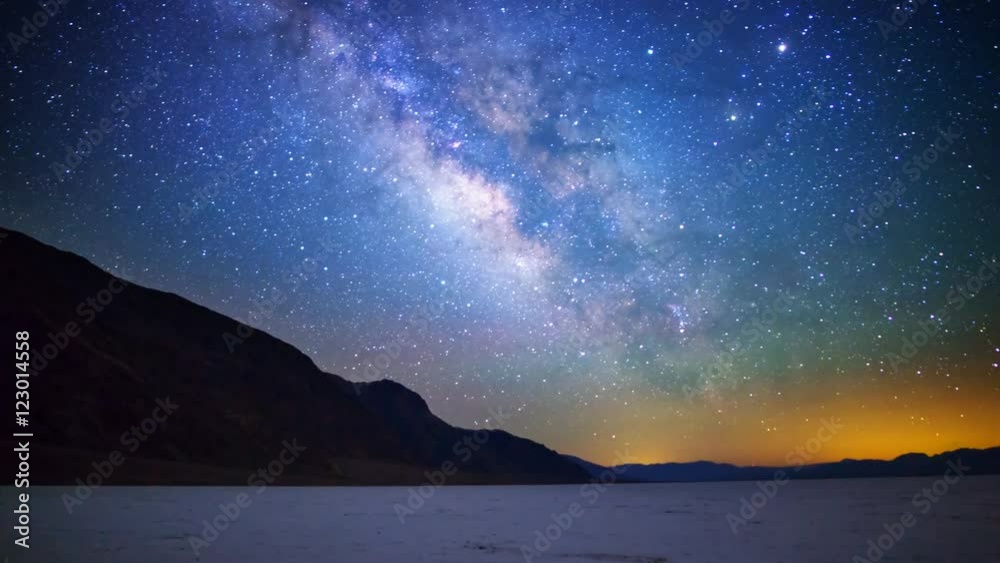 MoCo Tracking Astro Time Lapse of Milky Way over Badwater in Death Valley MoCo Tracking Astro Time Lapse of Milky Way over Badwater in Death Valley