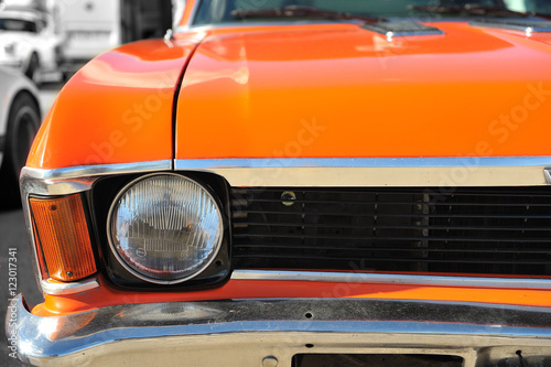 Head light. American muscle car © Xtreme|Photo