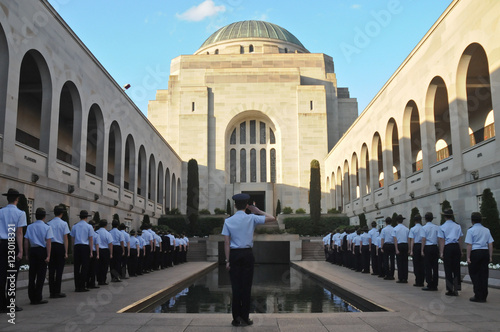 Parade event for the fallen in Anzac War Museum in Canberra Aust