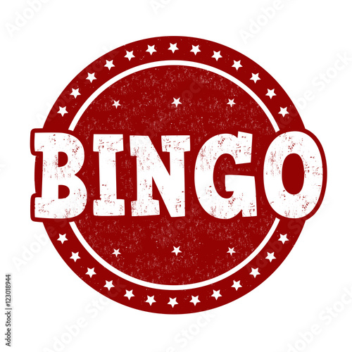 Bingo sign or stamp