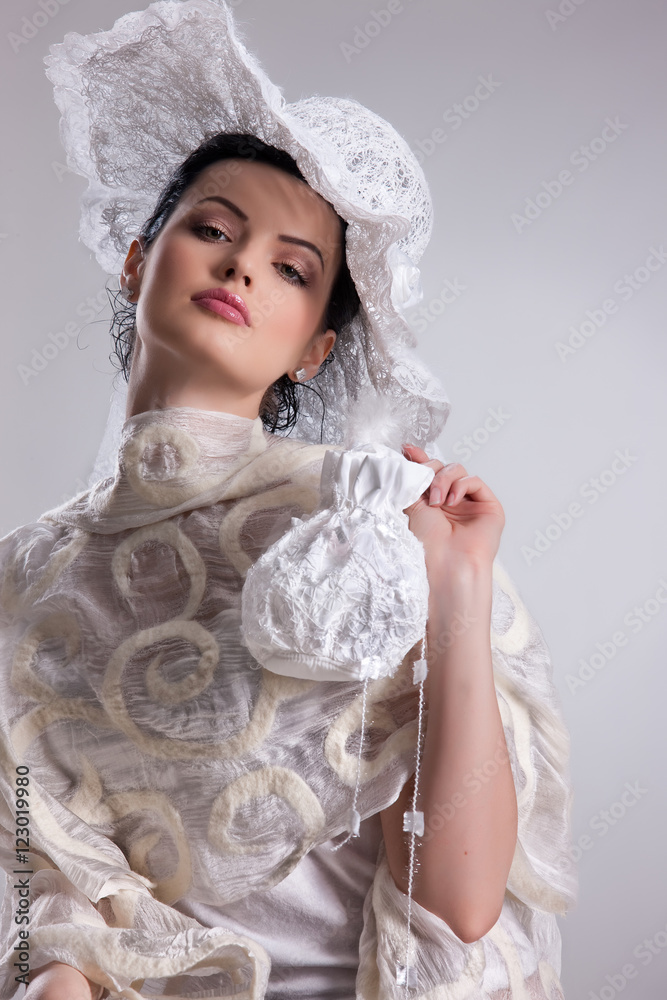 Young Woman In Fashionable Clothing