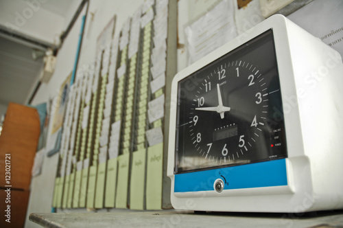 Vintage office clocking system