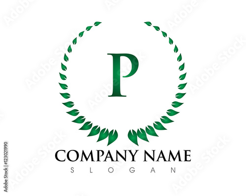 P Letter Leaf Logo