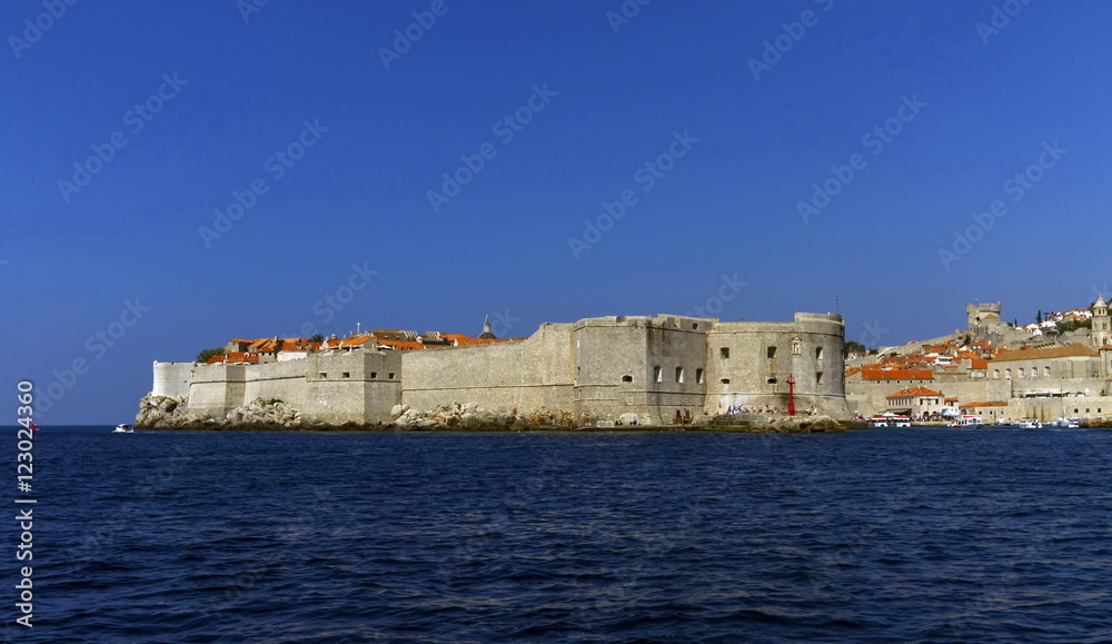 Dubrovnik old city on the Adriatic Sea, South Dalmatia region, C