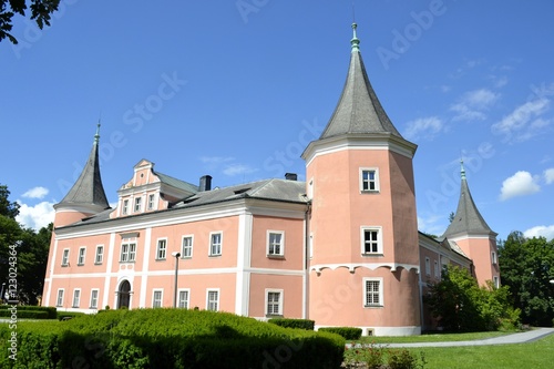 Architecture from Sokolov city and blue sky photo