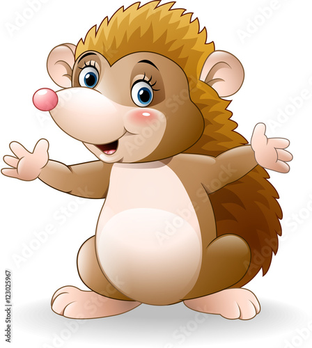 Cute hedgehog cartoon