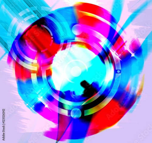Abstract  rotating swirl background