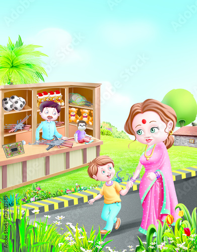 Boy wants toy like soldier