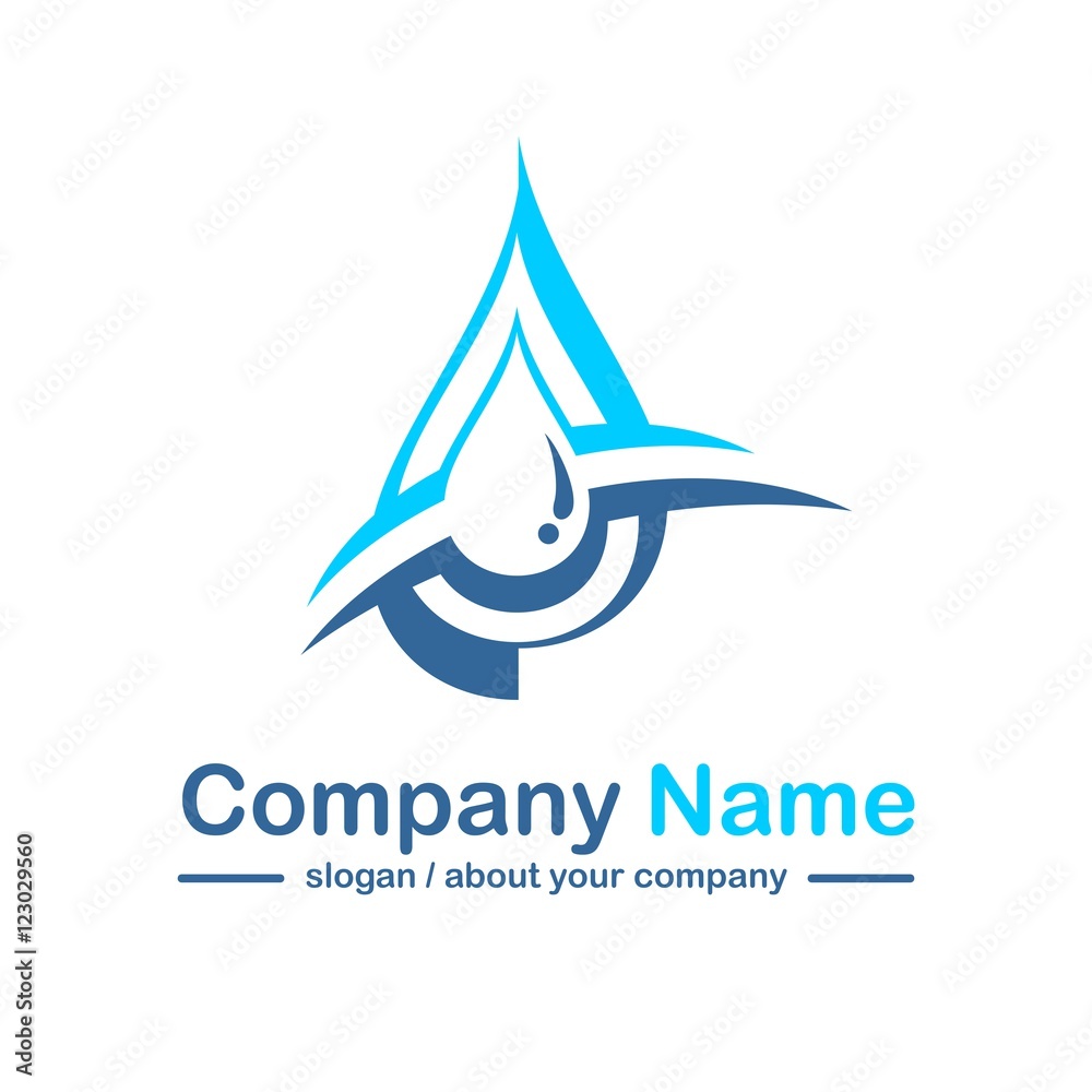 Fototapeta premium water vector logo