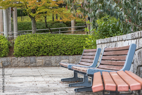 Garden bench,quiet place © Mukai Hideo