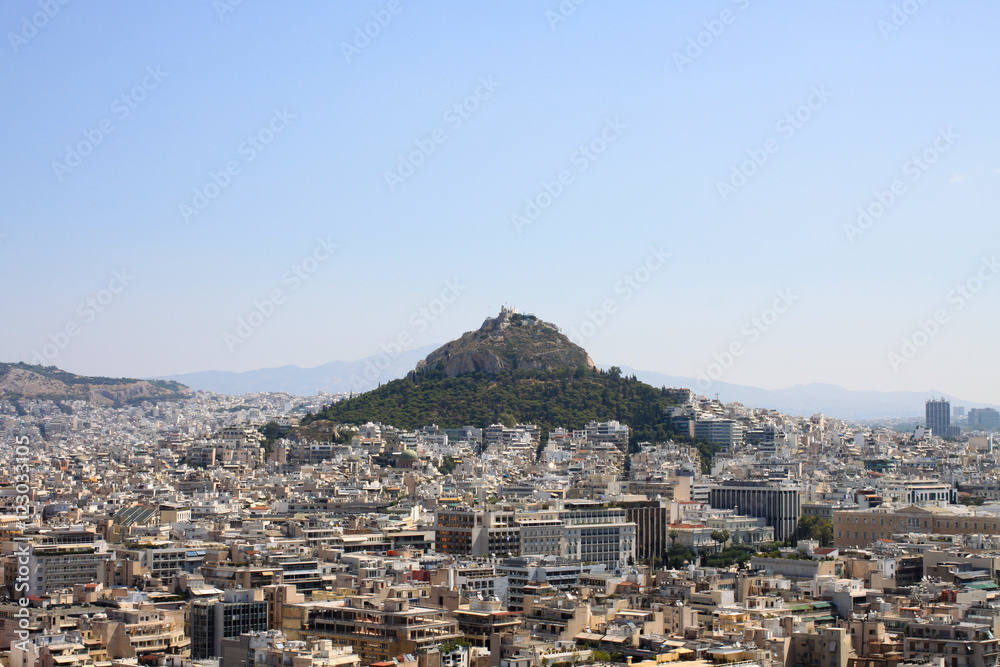 View on a hill in Athens