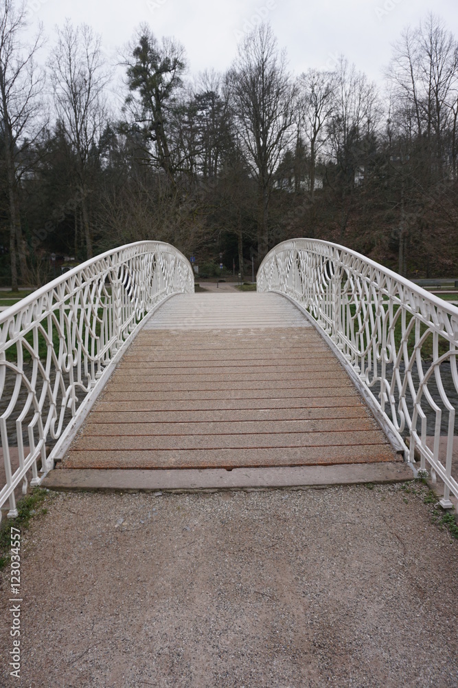 Fussgängerbrücke im Kurpark Baden Baden