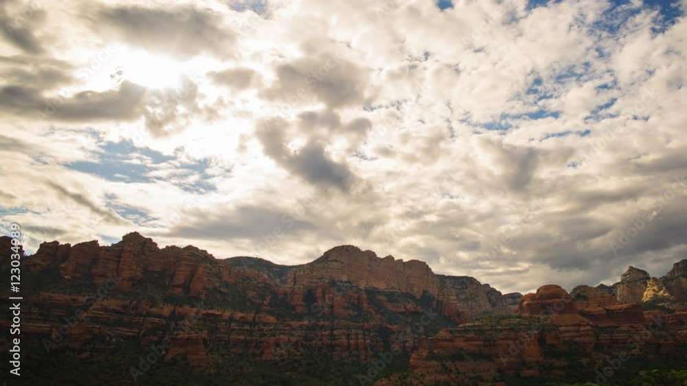 Time Lapse of Evening Sky over Boynton Canyon Vortex in Sedona, AZ -Pan Right- Time Lapse of Evening Sky over Boynton Canyon Vortex in Sedona, AZ -Pan Right-