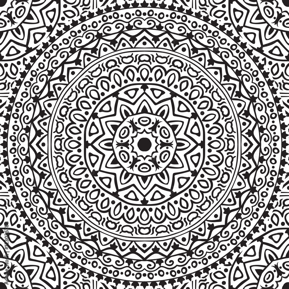 Mandala seamless pattern