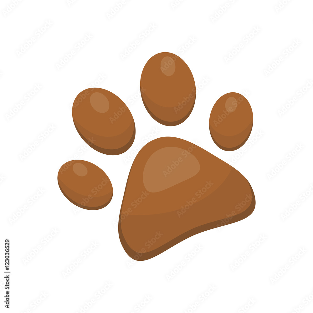 Paw print chocolate vector Paw print chocolate vector