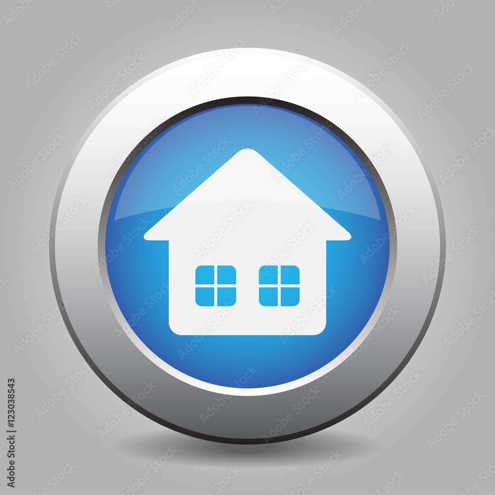 icon - home with two windows and shadow icon - home with two windows and shadow