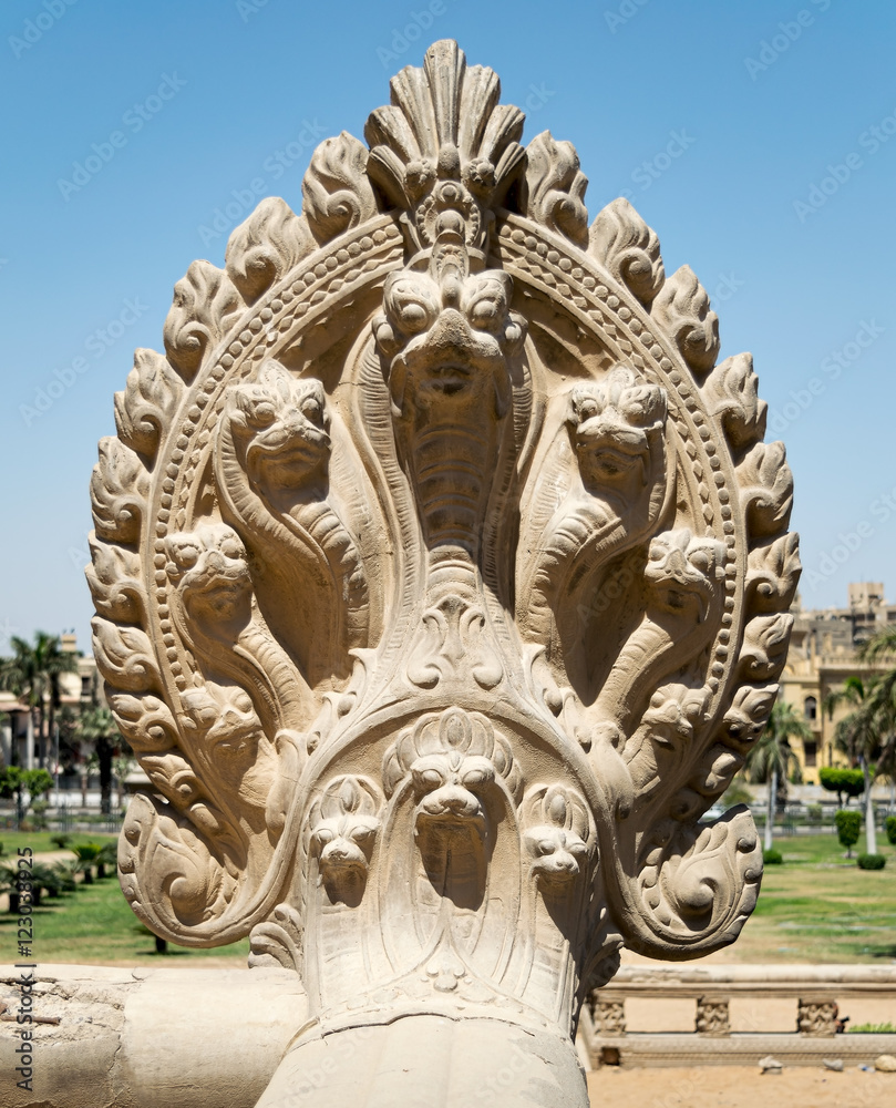 Fototapeta premium Arch at one of the passages surrounding Ibn Tulun Mosque, Cairo, Egypt