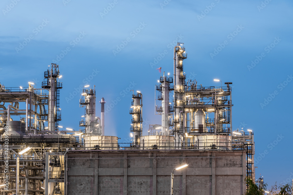 Oil Refinery factory, petrochemical plant