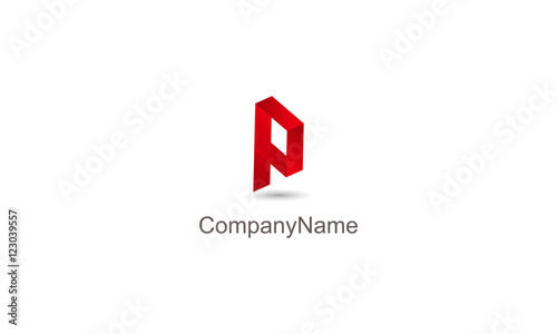 Letter P logo icon design template elements