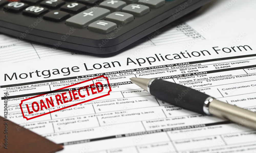Fototapeta premium mortgage loan application form