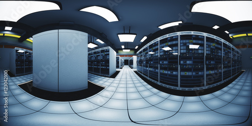 Modern Data Center Server Room VR360 photo