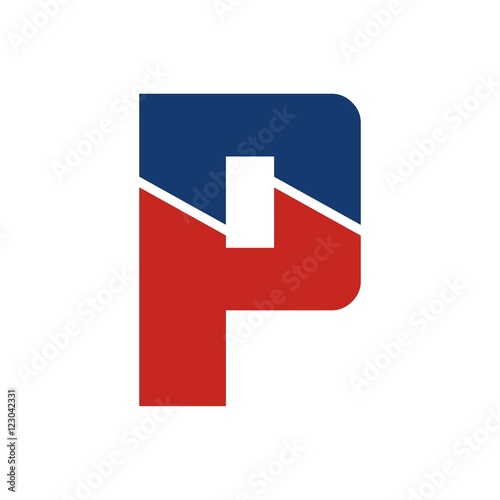 Free Download P letter initial logo design - GFXLoad
