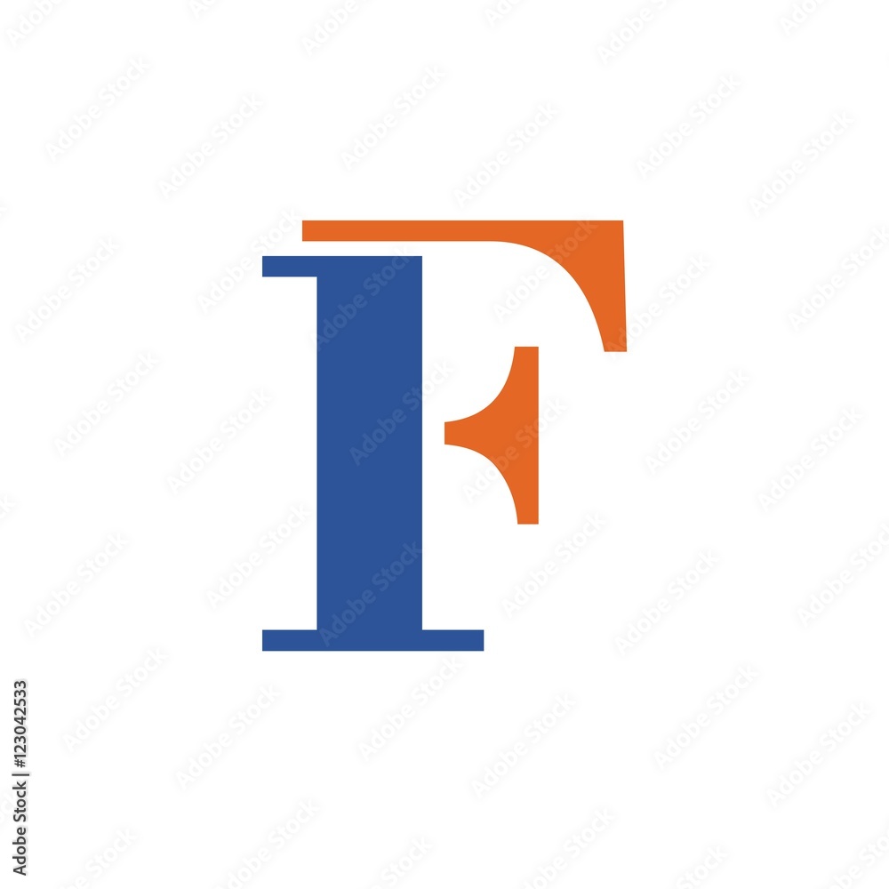 F letter initial logo design F letter initial logo design