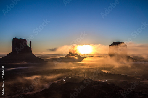 Sunrise at monument valley