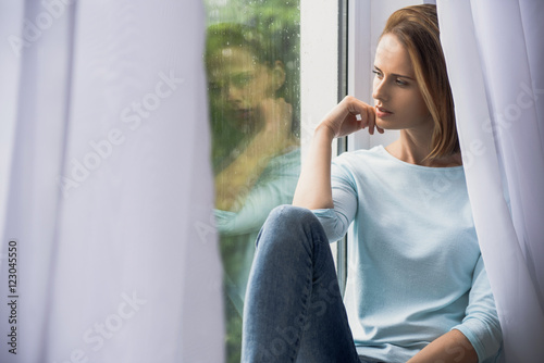 Free Download pretty girl looking out the window - GFXLoad