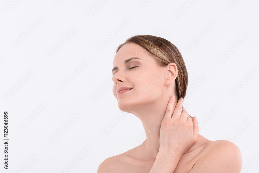 Closeup portrait of naturally beautiful woman Closeup portrait of naturally beautiful woman