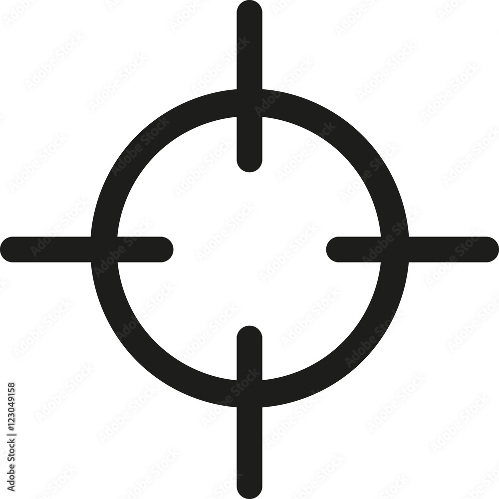 Crosshair target symbol