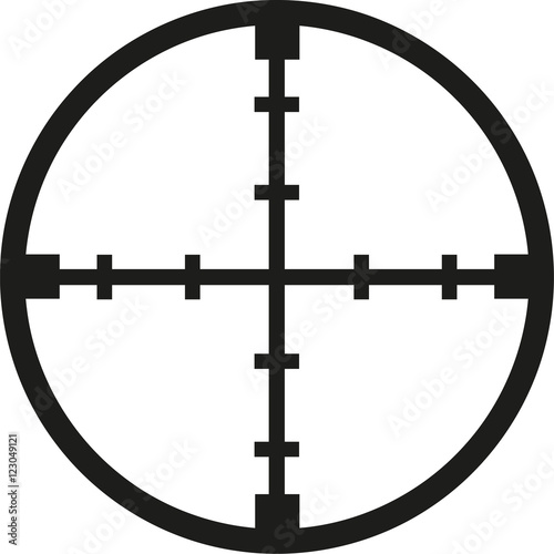 Crosshair reticle sniper