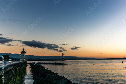 Lighthouse on the Lake of Geneva - 1