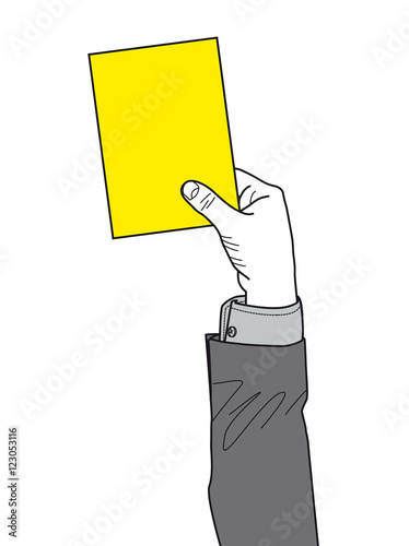 Carton jaune - Avertissment